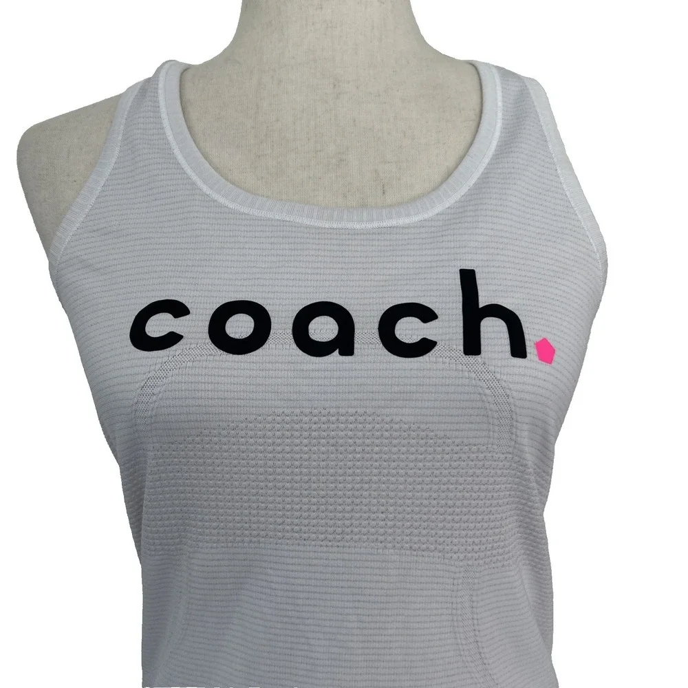 Lululemon‎ Coach Tank Top Size 2 Small White Swiftly Racerback Tank Jogging